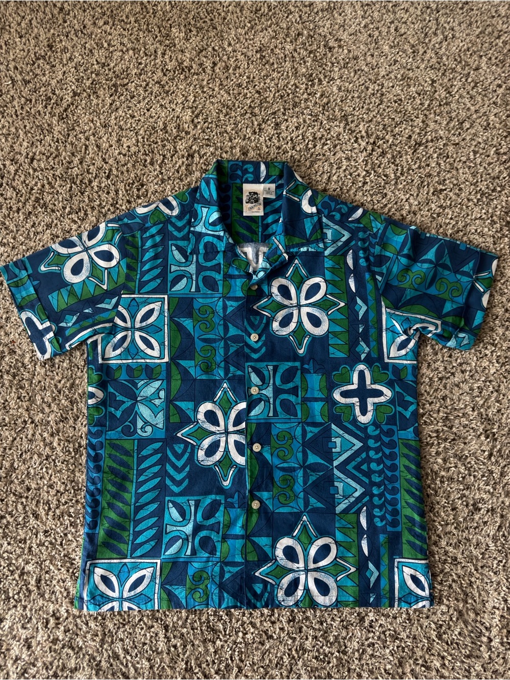 Vintage Kennington Shirt Mens Graphic Button Up